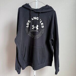 Under‎ Armour sz L black kangaroo pouch L.A. Hoodie